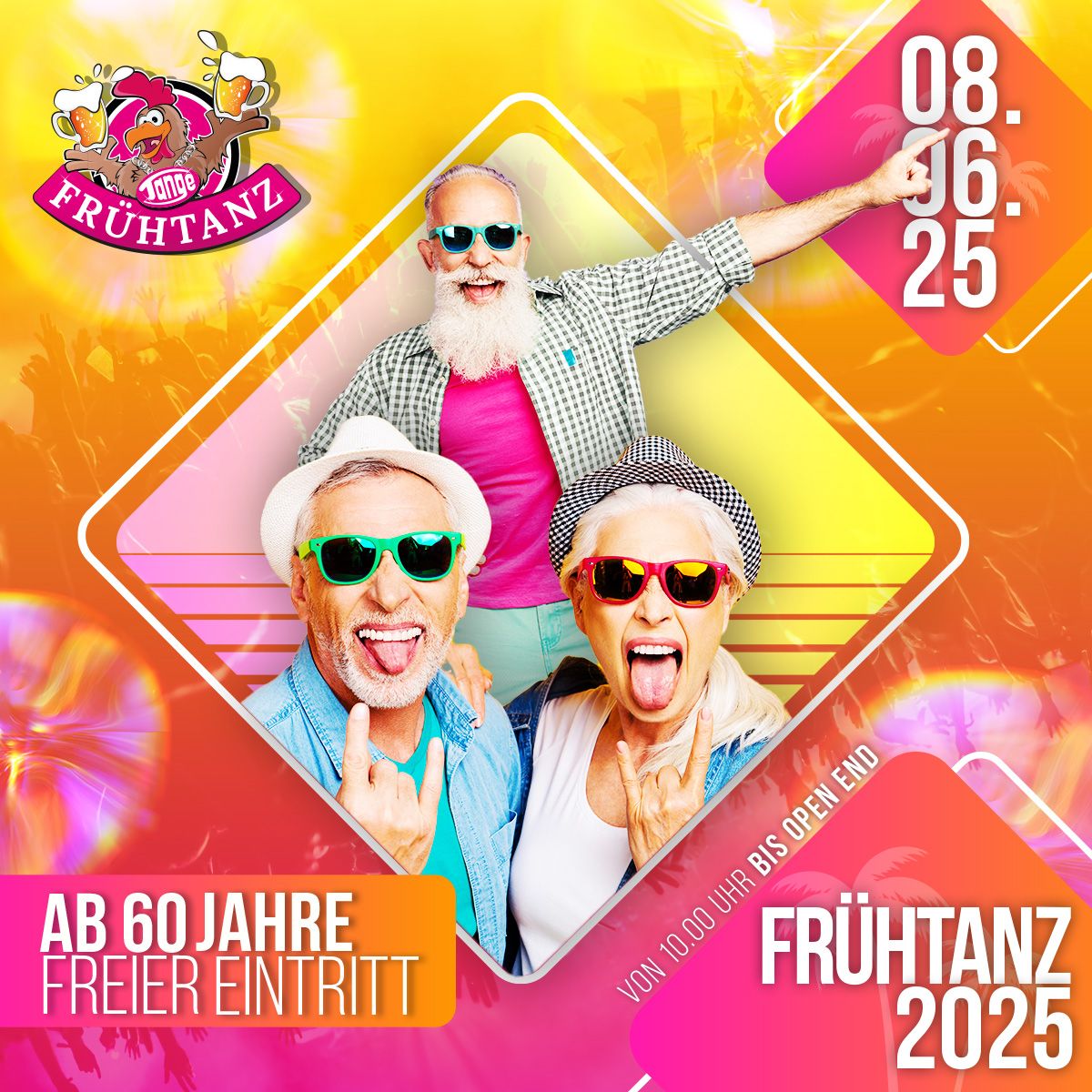 ab 60 Jahre Eintritt frei